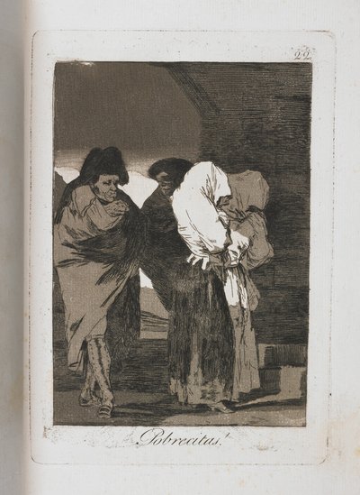 Plaat uit Los Caprichos, 1797-1798 door Francisco de Goya